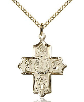 First Communion Five way cross 4256