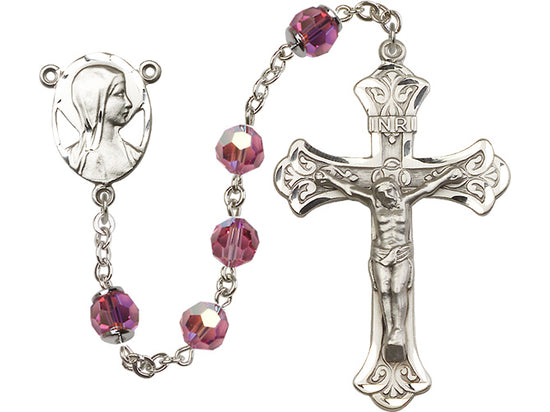 Swarovski Aurora Borealis Sterling Silver Rosary