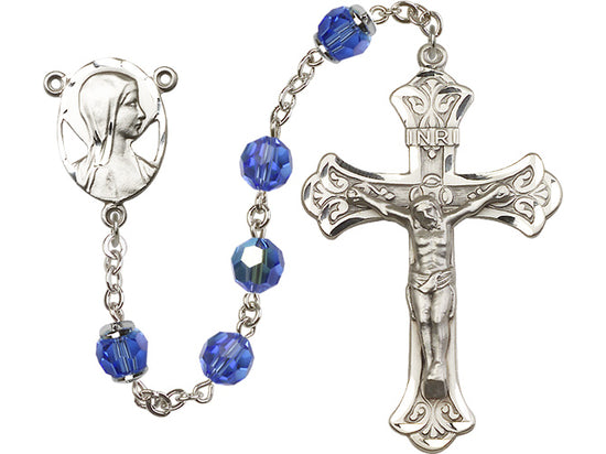 Swarovski Aurora Borealis Sterling Silver Rosary