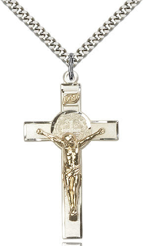 Two-Tone GF/SS St. Benedict Crucifix 2645GF-SS