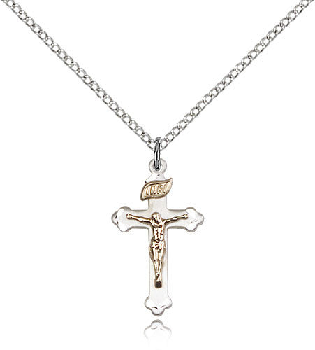 Two-Tone GF/SS Crucifix - 2669GF-SS